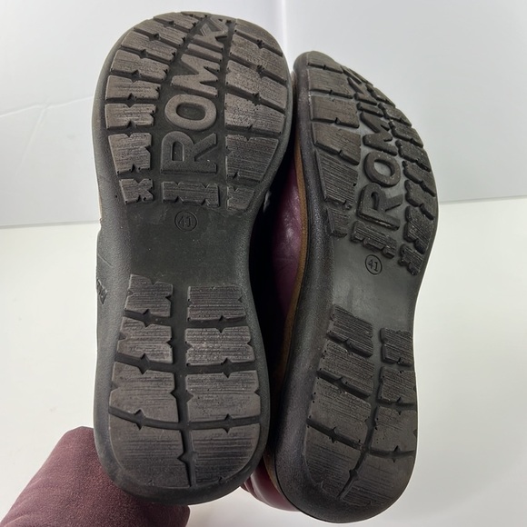 Romika leather wine mary jane shoes - Picture 8 of 11